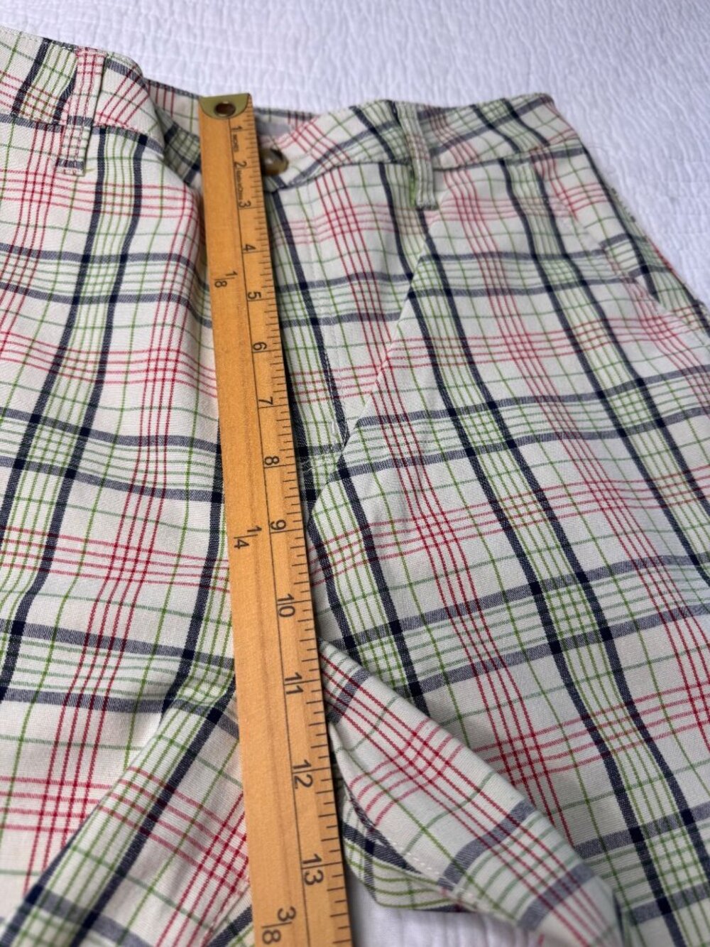 Brixton Victory High Waisted Chino Casual Pant Dove Plaid 27 Plaid Preppy NWT - Picture 12 of 12
